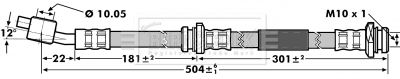 BORG & BECK Pidurivoolik BBH7143